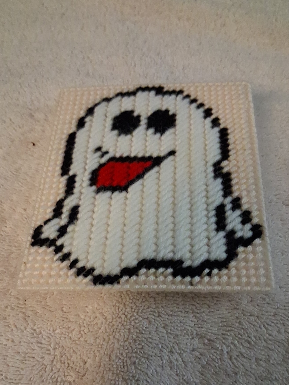 Handcrafted Ghost Magnet/coaster